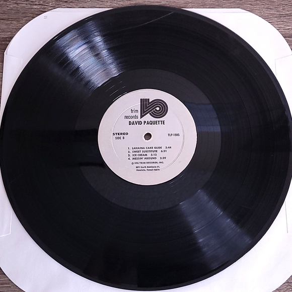 David Paquette ~ LP Vinyl Record ~ Live At The Pioneer Inn on Trim VG+/G+ Jazz - Picture 4 of 4